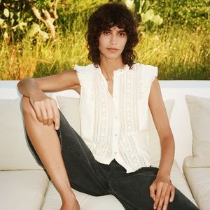 NWT ZARA RUSTY BLOUSE